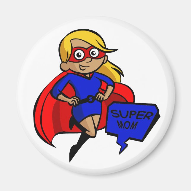 blonde super mum magnet (Front)