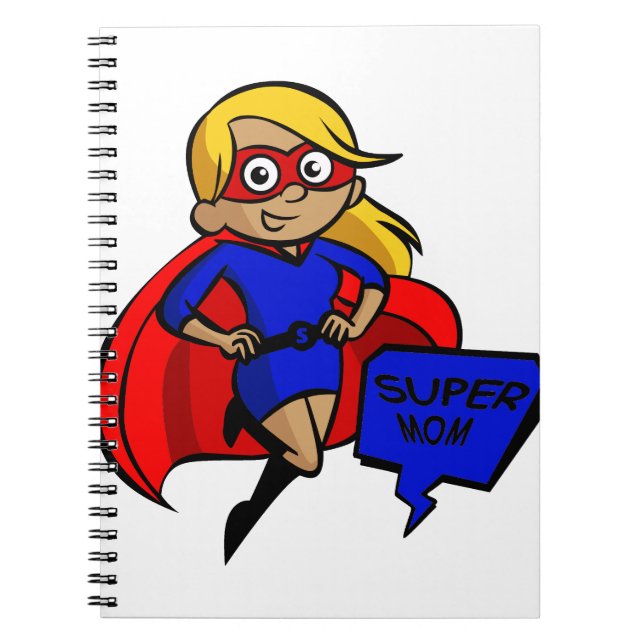 blonde super mum notebook (Front)
