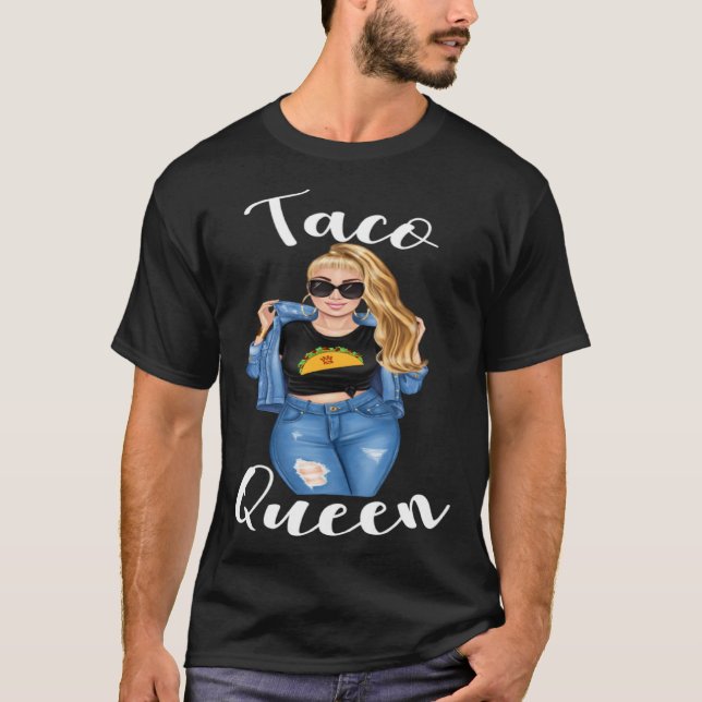 Blonde Taco Queen Cinco De Mayo 5  Womens Women T-Shirt (Front)