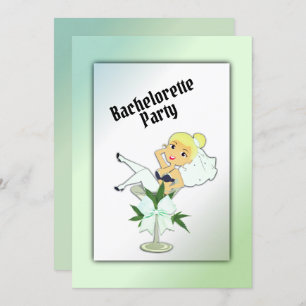 Blonde Weed Bachelorette Party Invitation