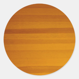 blonde wood grain pattern classic round sticker