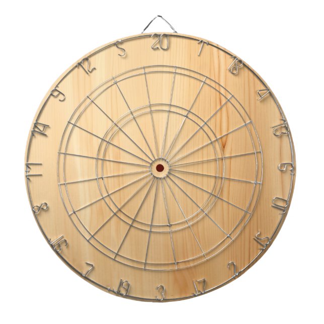 Blonde wood texture dartboard (Front)