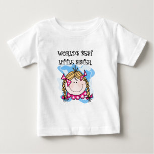 Blonde World's Best Little Sister Tshirts