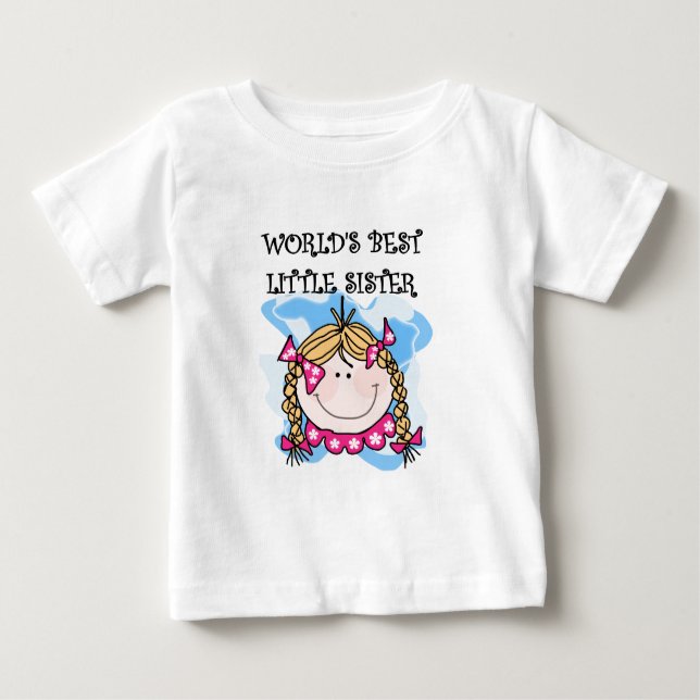 Blonde World's Best Little Sister Tshirts (Front)