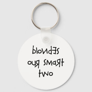 BLONDES OUR SMART TWO KEY RING