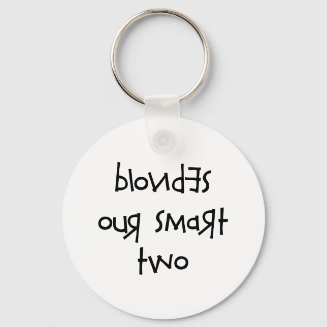 BLONDES OUR SMART TWO KEY RING (Front)
