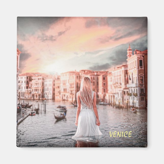 Blondie In Romantic Venice     Magnet (Front)