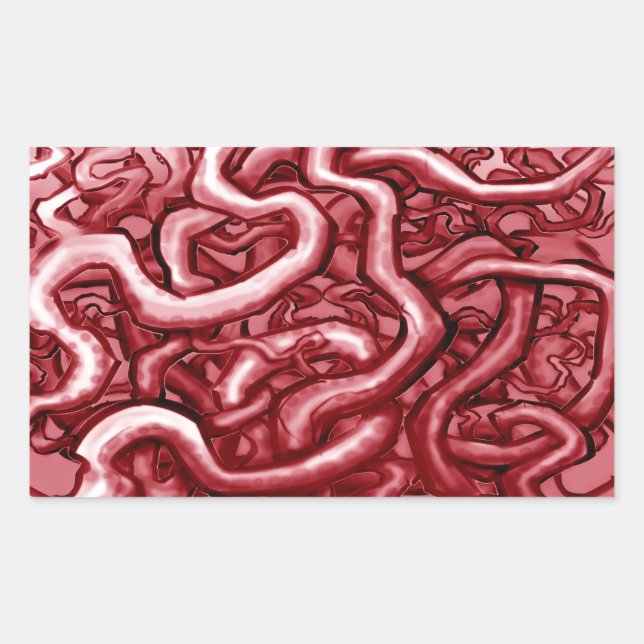 Blood and Guts Rectangular Sticker (Front)