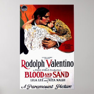 Blood and Sand, Valentino Movie Poster