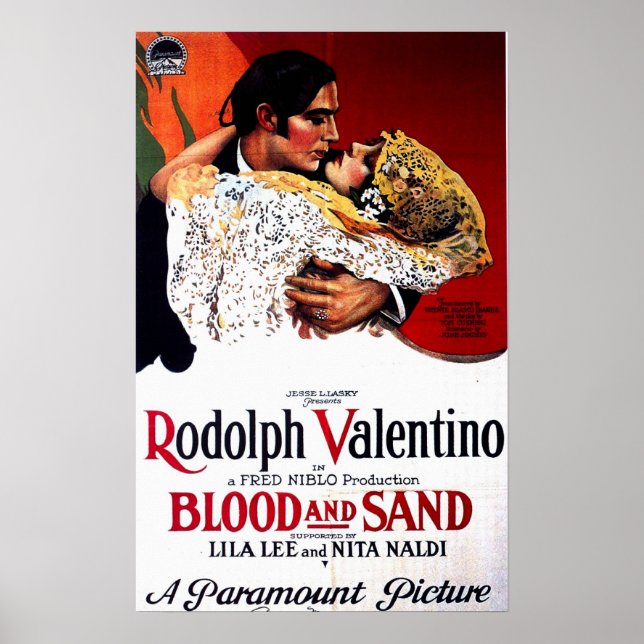 Blood and Sand, Valentino Movie Poster (Front)