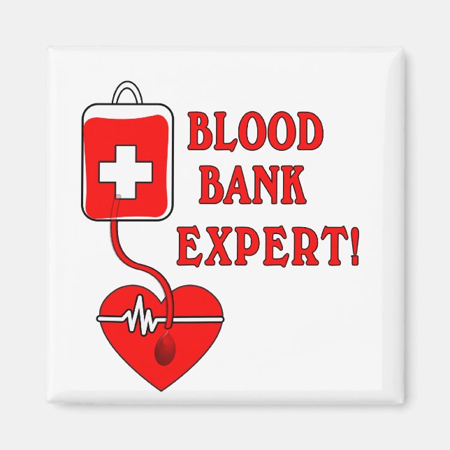 BLOOD BANK EXPERT MAGNET (Front)