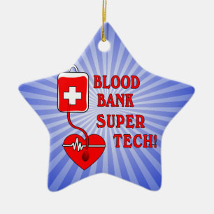 BLOOD BANK SUPER TECH CERAMIC TREE DECORATION