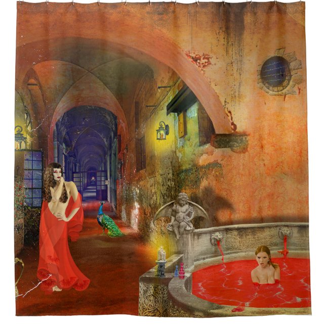 Blood Bath Shower Curtain (Front)