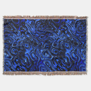 Blood Blue Water Fire Stone Throw Blanket