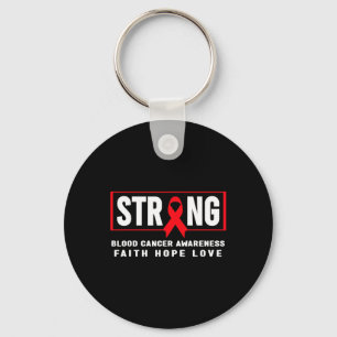 Blood Cancer Awareness - Blood Cancer Strong Key Ring