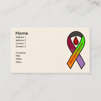 Blood Cancer Awareness Business Cards