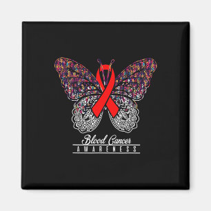 Blood Cancer Awareness Butterfly Lovers Gifts 2 Magnet