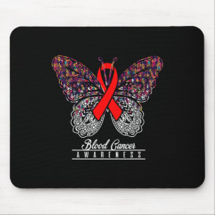 Blood Cancer Awareness Butterfly Lovers Gifts 2 Mouse Pad