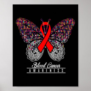 Blood Cancer Awareness Butterfly Lovers Gifts 2 Poster