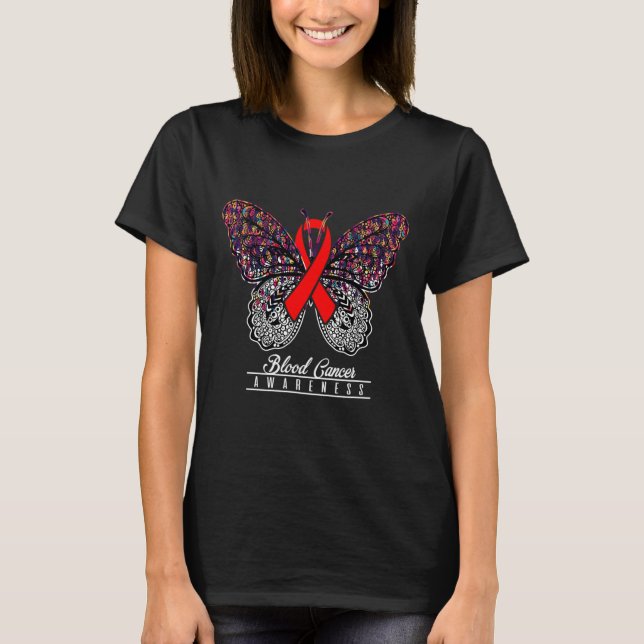 Blood Cancer Awareness  Butterfly Lovers Gifts 2 T-Shirt (Front)