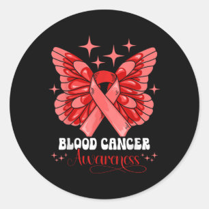 Blood Cancer Awareness Classic Round Sticker