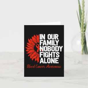 Blood Cancer Awareness Family Leukaemia Lymphoma B Card