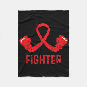 Blood Cancer Awareness Fighter 1 Fleece Blanket