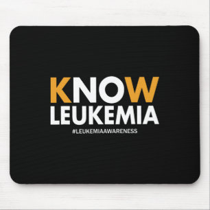 Blood Cancer Awareness Gifts Men Women Kids Know L Mouse Pad
