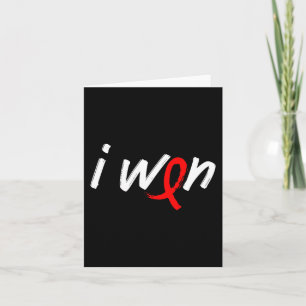 Blood Cancer Awareness - I Won Survivor Fighter Card