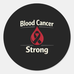 Blood cancer awareness leukaemia lymphoma survivor classic round sticker