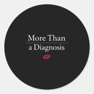 Blood cancer awareness leukaemia lymphoma survivor classic round sticker