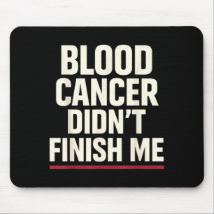 Blood Cancer Awareness Leukaemia Lymphoma Survivor Mouse Pad