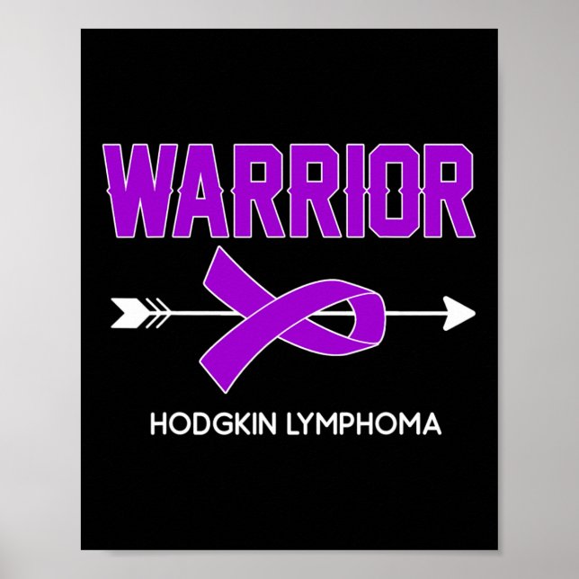 Blood Cancer Awareness Outfit Hodgkin Lymphoma War Poster (Front)