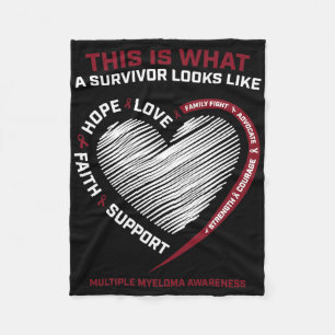 Blood Cancer Awareness Products Multiple Myeloma S Fleece Blanket