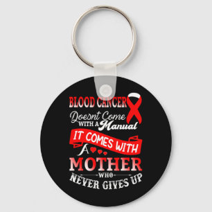 Blood Cancer Awareness Red Ribbon Mum Mother Suppo Key Ring