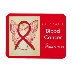 Blood Cancer Awareness Ribbon Angel Custom Magnet