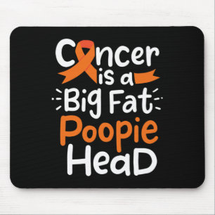 Blood Cancer Awareness Ribbon Leukaemia Poopie Hea Mouse Pad