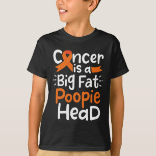 Blood Cancer Awareness Ribbon Leukaemia Poopie Hea T-Shirt