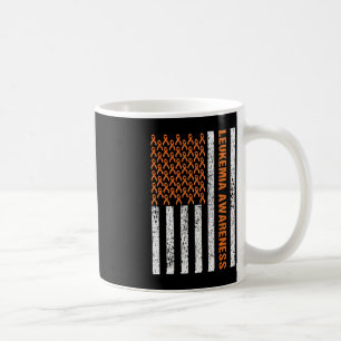 Blood Cancer Awareness Ribbon Orange Leukaemia Ame Coffee Mug