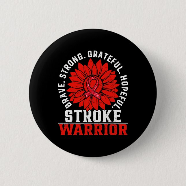 Blood Cancer Awareness Sunflower  6 Cm Round Badge (Front)