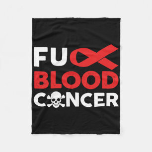 Blood Cancer Awareness Support Survivor Gift Fleece Blanket