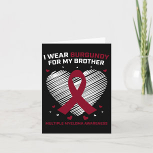 Blood Cancer Burgundy Brother Multiple Myeloma Awa Card