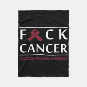 Blood Cancer Fight Cancer Ribbon 4 Fleece Blanket