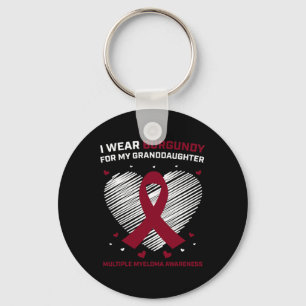 Blood Cancer Gifts Granddaughter Multiple Myeloma Key Ring