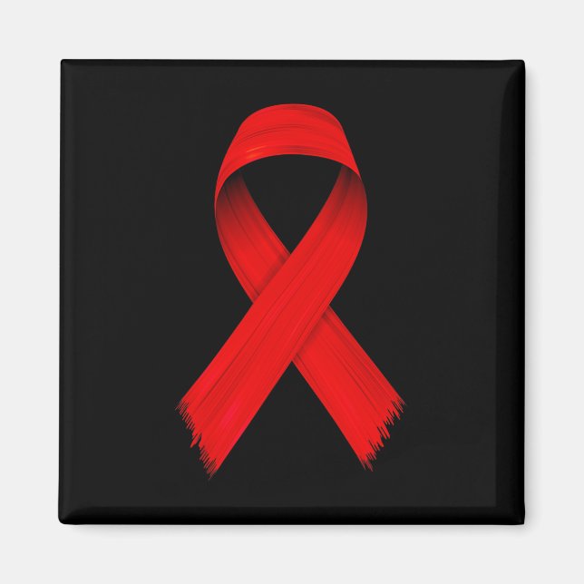Blood Cancer HIVAIDS Awareness Red Ribbon Week Awa Magnet (Front)