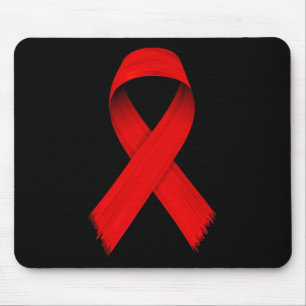 Blood Cancer HIVAIDS Awareness Red Ribbon Week Awa Mouse Pad