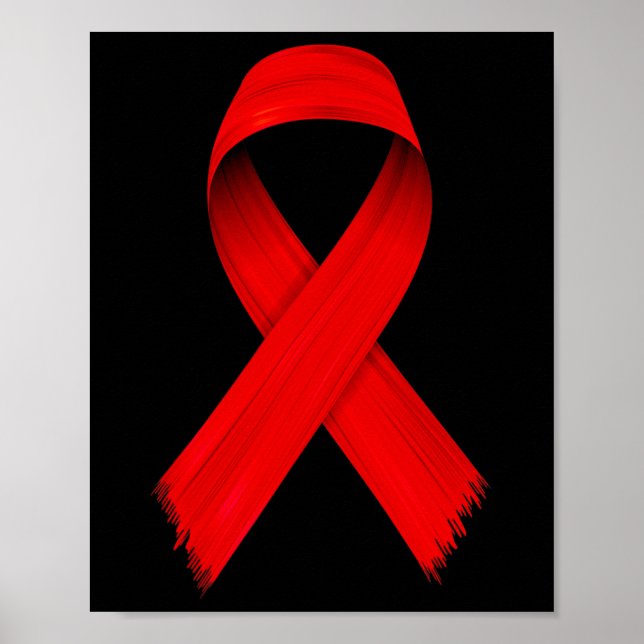 Blood Cancer HIVAIDS Awareness Red Ribbon Week Awa Poster (Front)