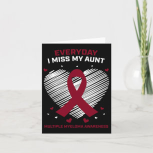 Blood Cancer In Memory Of My Aunt Multiple Myeloma Card
