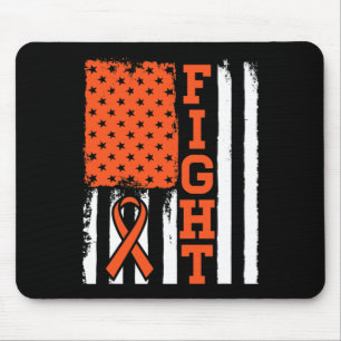 Blood Cancer Leukaemia Fight Flag - Cancer Awarene Mouse Pad