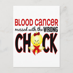 Blood Cancer Messed With The Wrong Chick Postcard